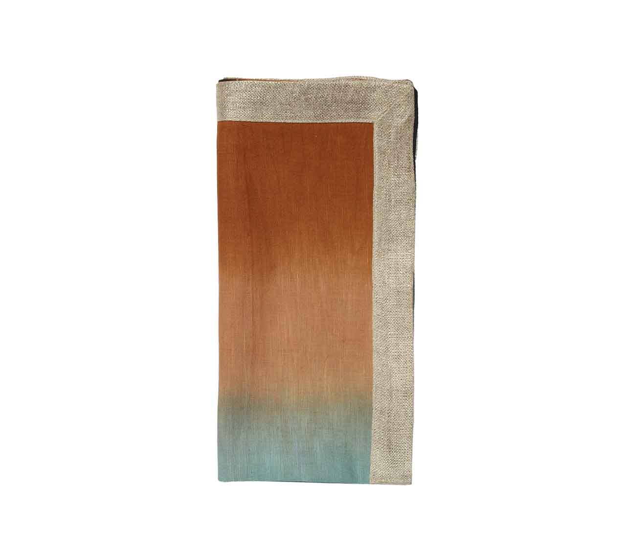 Dip Dye Napkin in Midnight & Copper, Set of 4