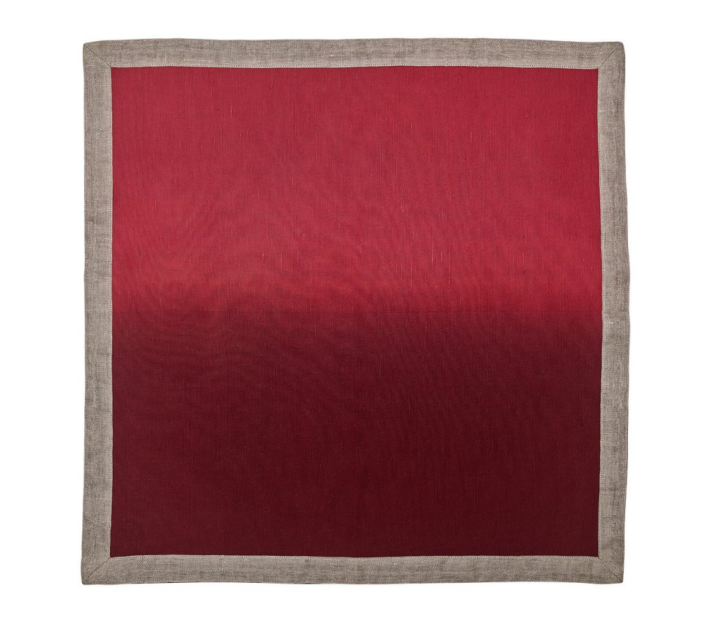 Kim Seybert, Inc.Dip Dye Napkin in Red & Burgundy, Set of 4Napkins