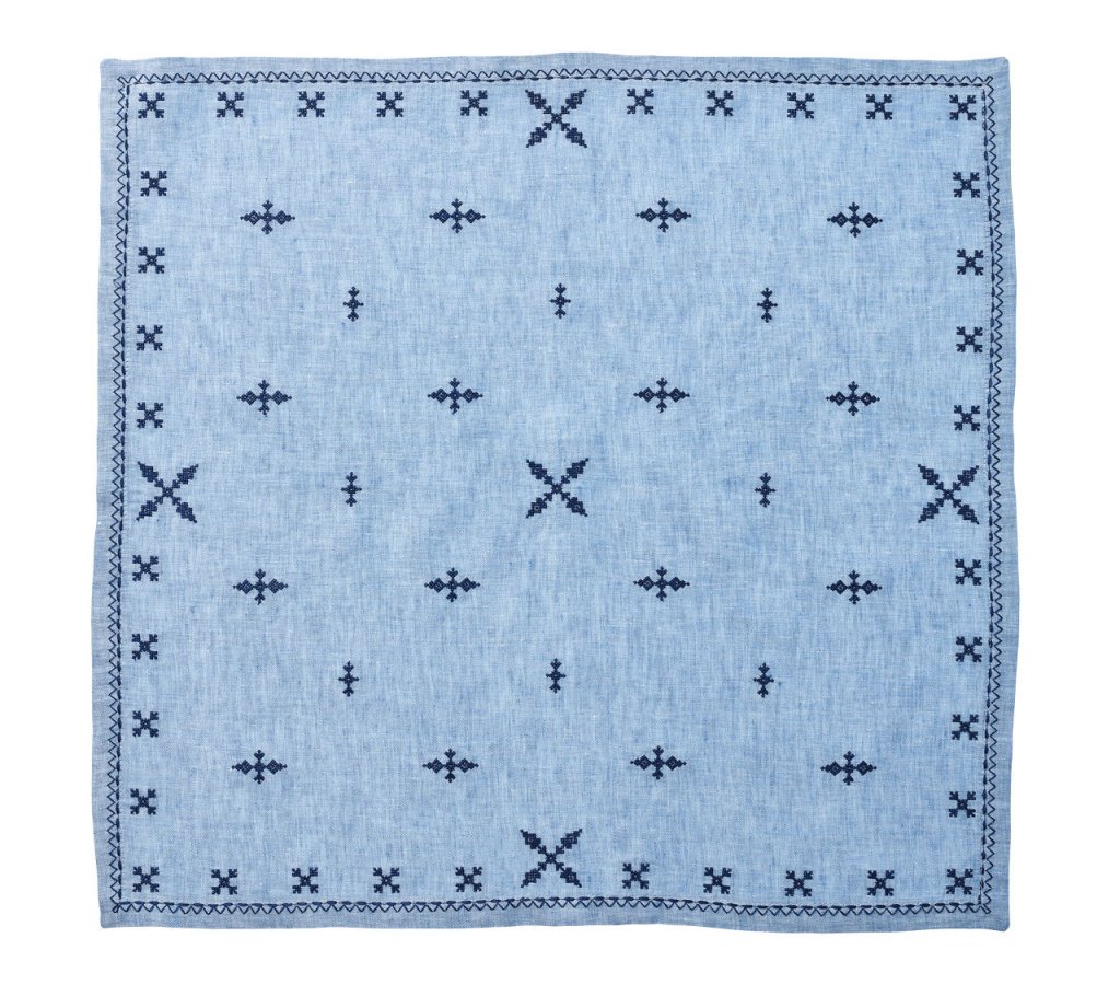 Kim Seybert, Inc.Fez Napkin in Periwinkle & Navy, Set of 4Napkins