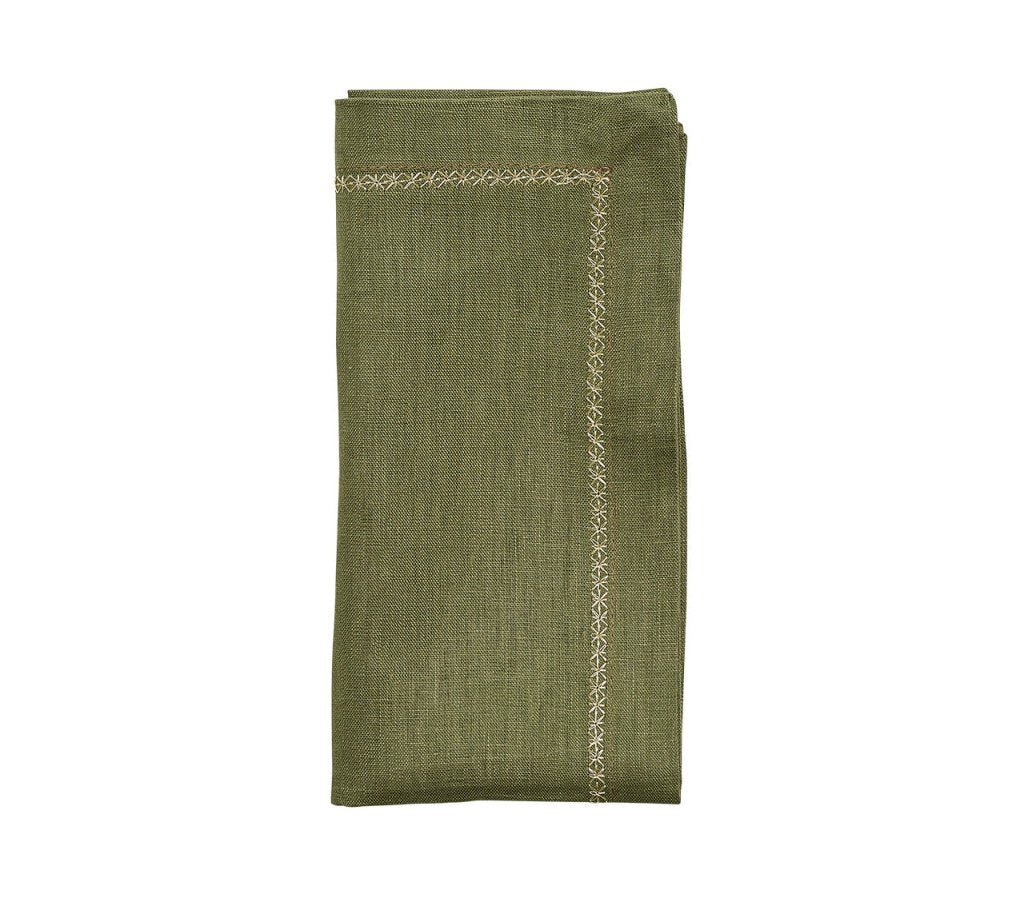 Kim Seybert, Inc.Classic Napkin in Olive, Set of 4Napkins
