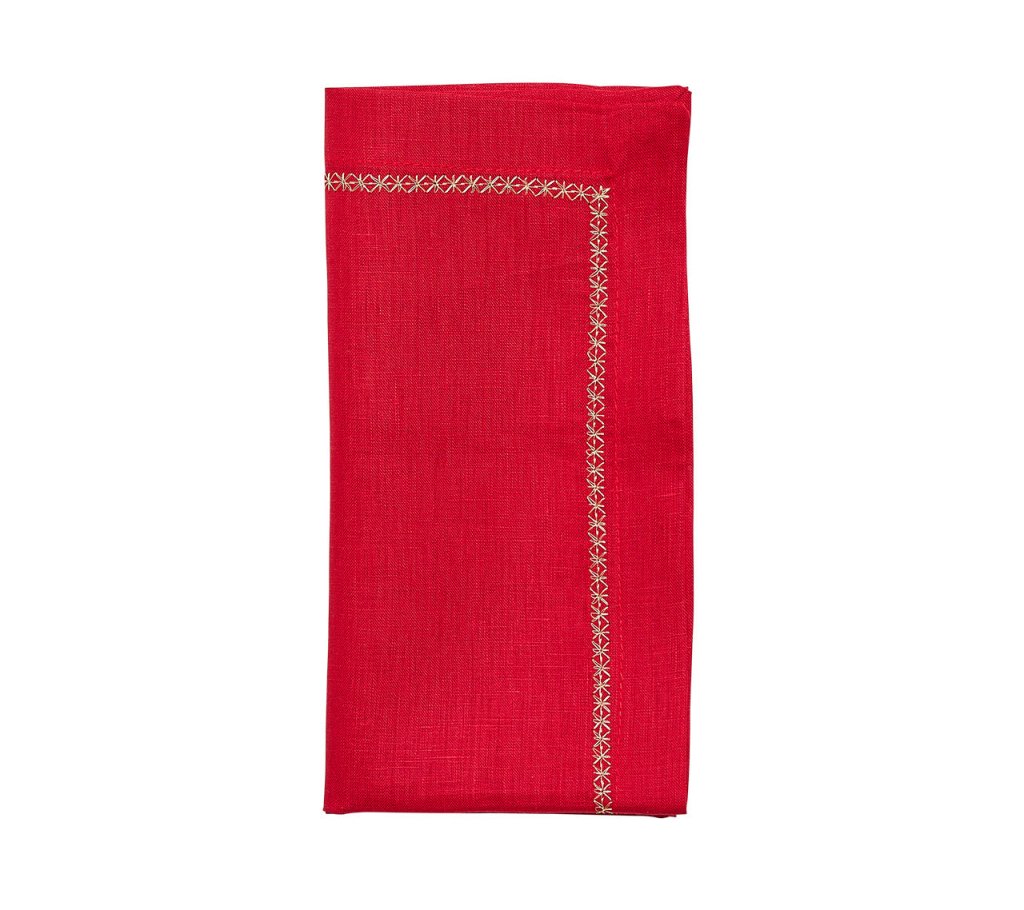 Kim Seybert, Inc.Classic Napkin in Red, Set of 4Napkins