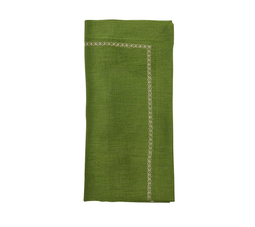 Kim Seybert, Inc.Classic Napkin in Spring Green, Set of 4Napkins