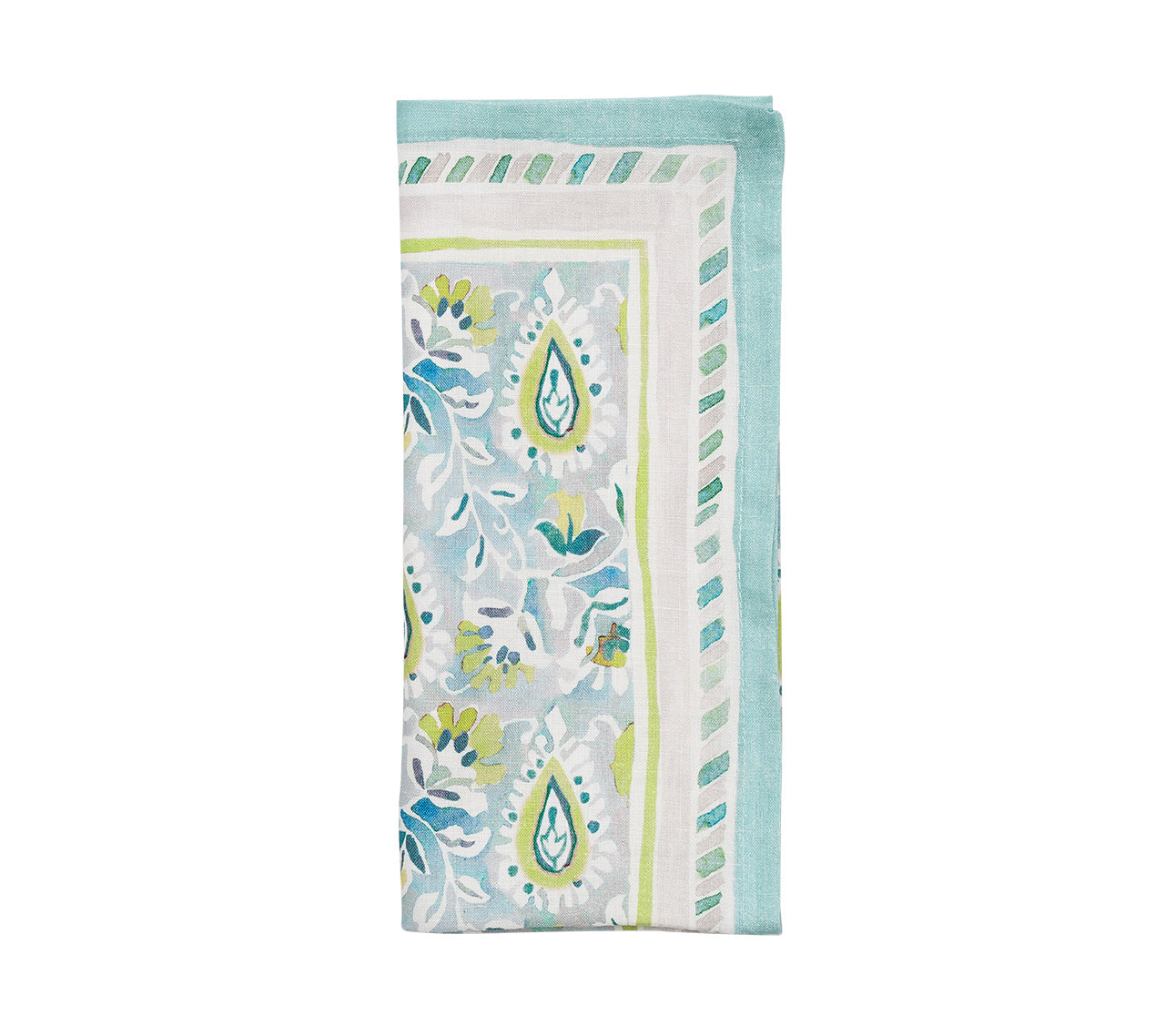 Mira Napkin in Seafoam & Green, Set of 4