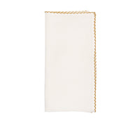 Casbah Napkin in White & Natural