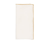 Casbah Napkin in White & Natural