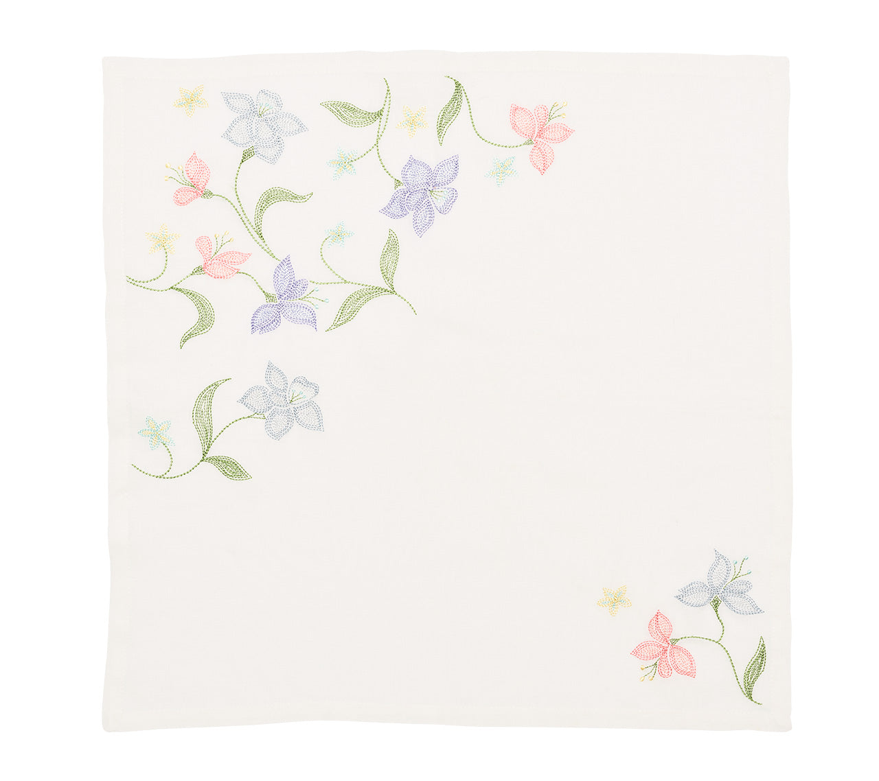 Vista Napkin in White & Multi, Set of 4