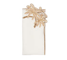 Palmera Napkin in White, Natural & Gold, Set of 4