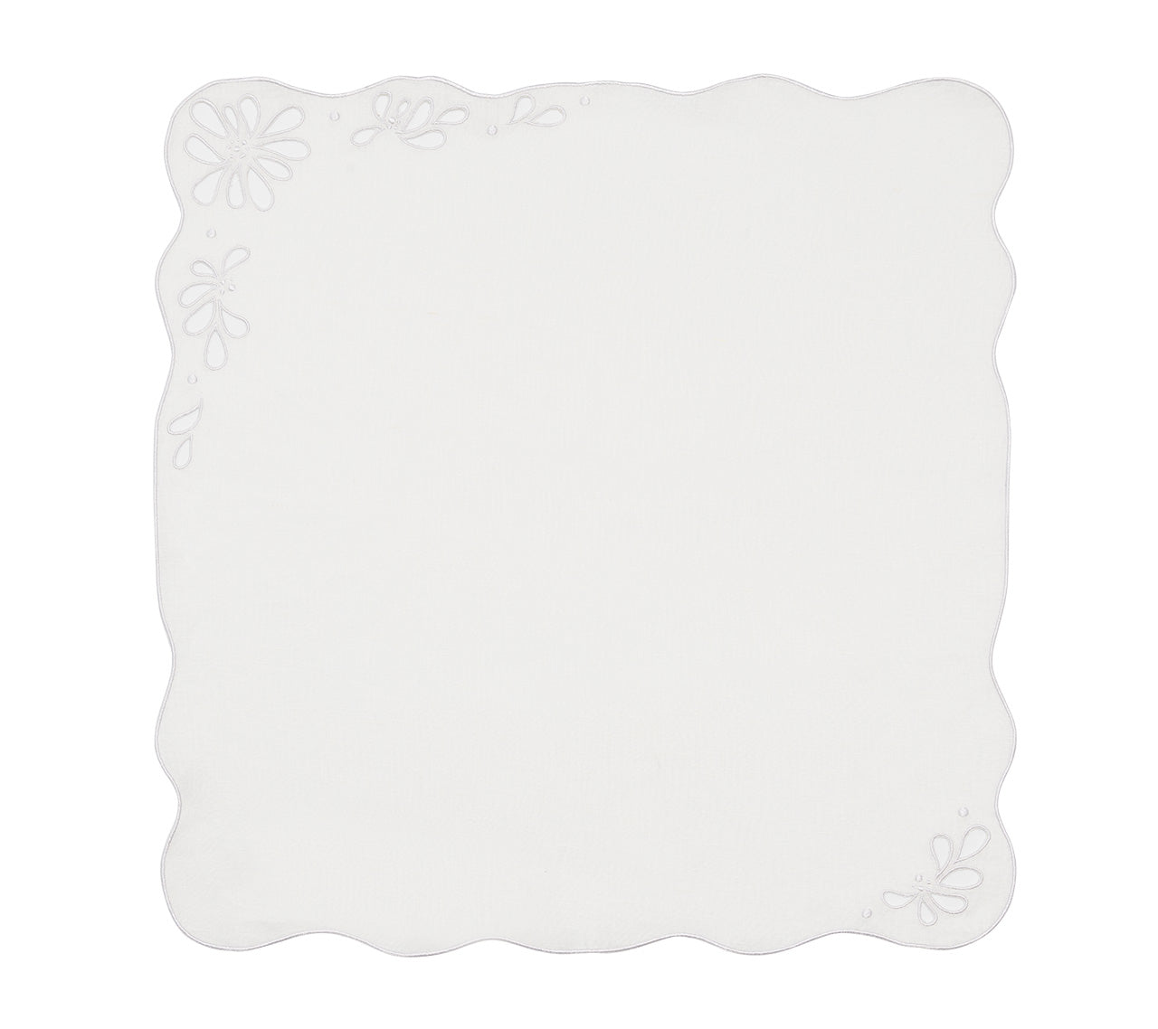 Bloom Napkin in White, Set of 4