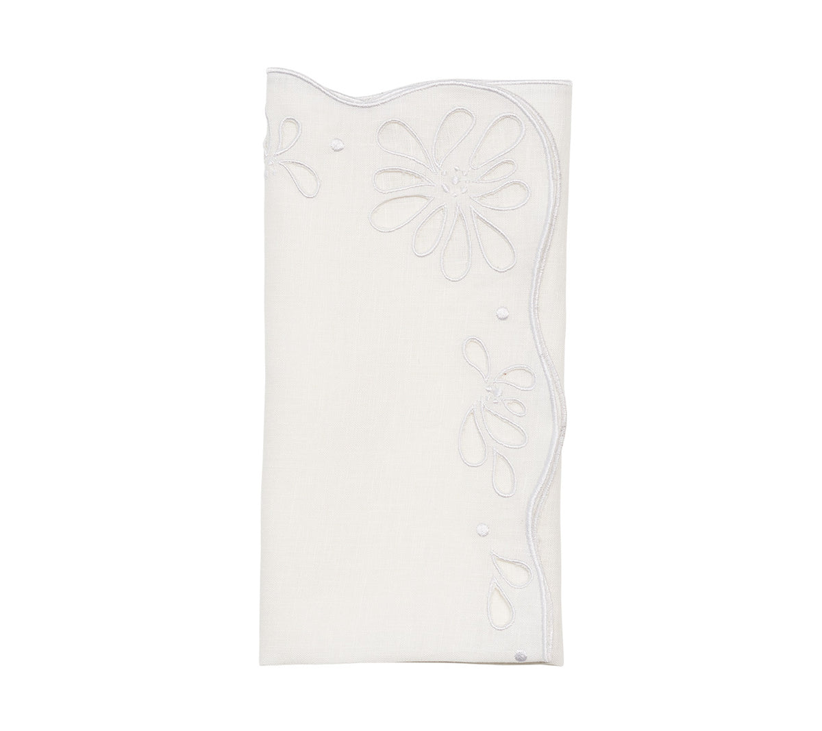Bloom Napkin in White, Set of 4