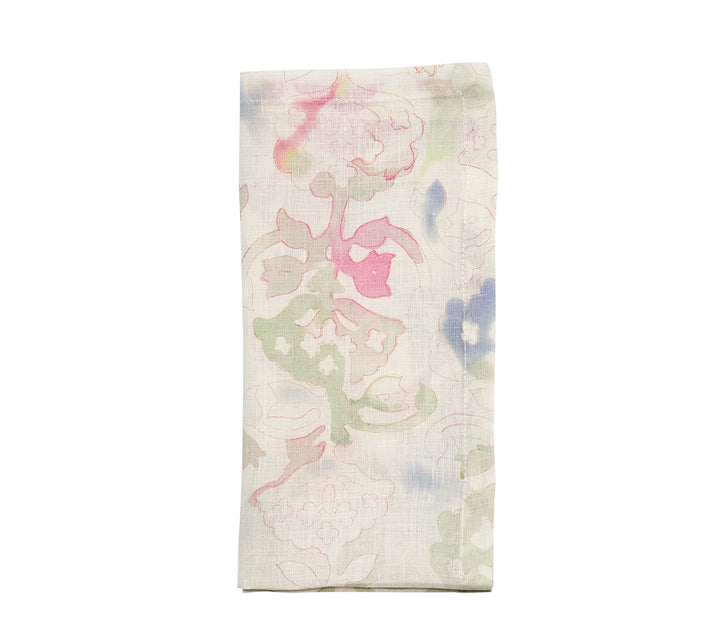 Giverny Napkin in Mint & Multi, Set of 4