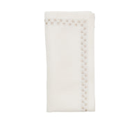 Starry Night Napkin in White & Silver, Set of 4