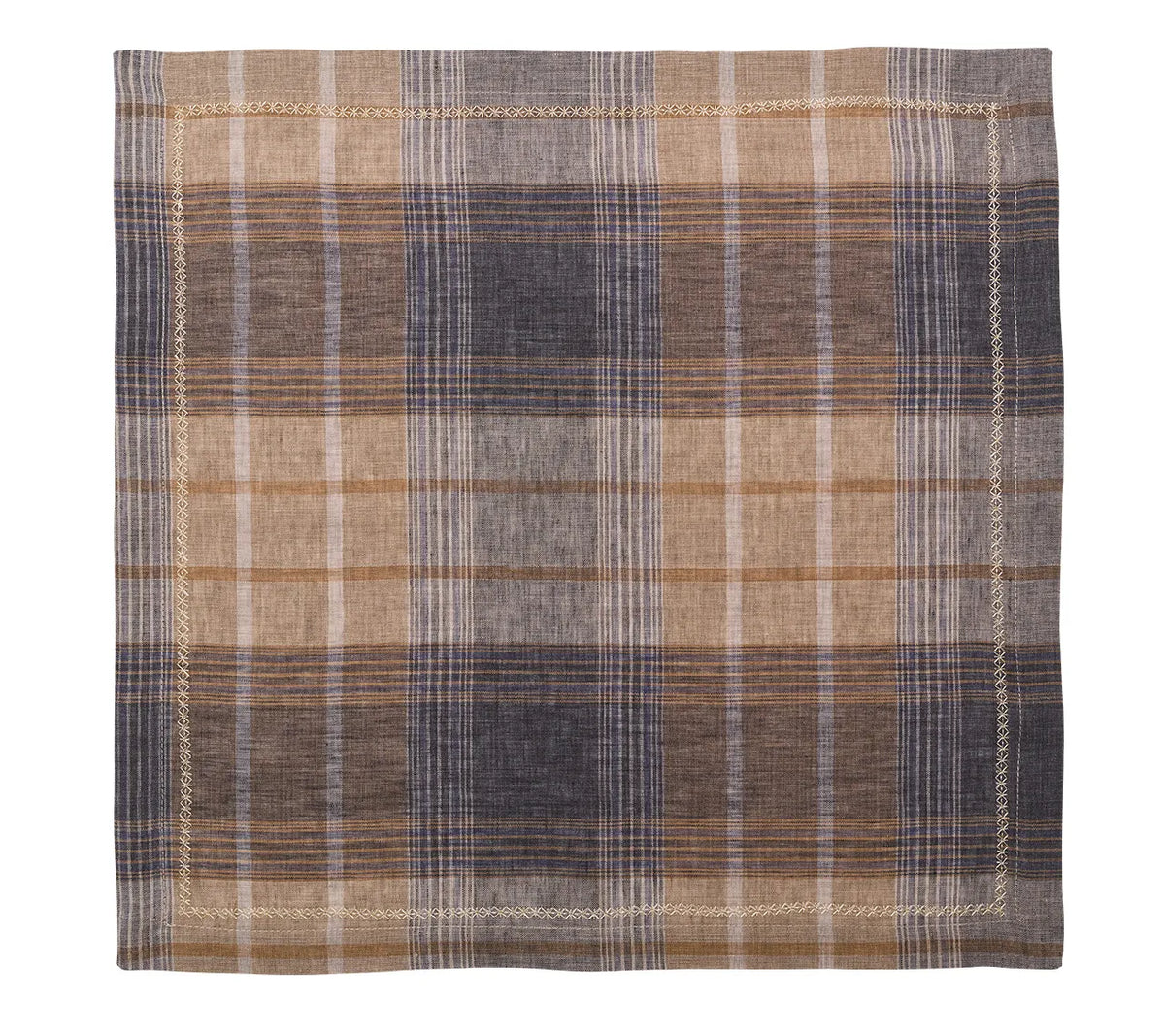Henley Napkin in Brown & Multi, Set of 4