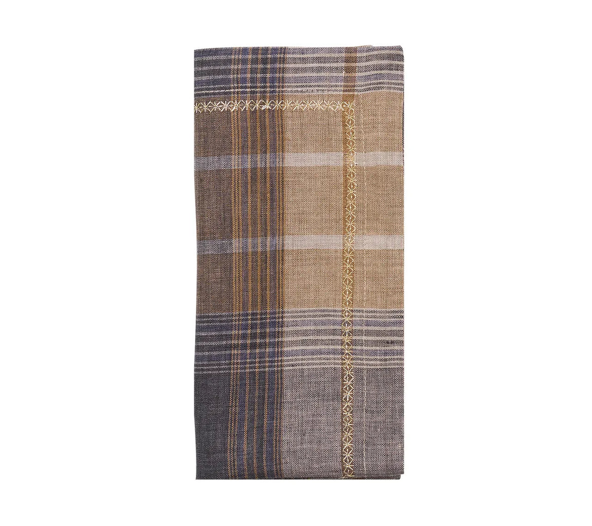 Henley Napkin in Brown & Multi, Set of 4