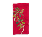 Holly Ribbon Napkin in Red, Green & Gold, Set of 4
