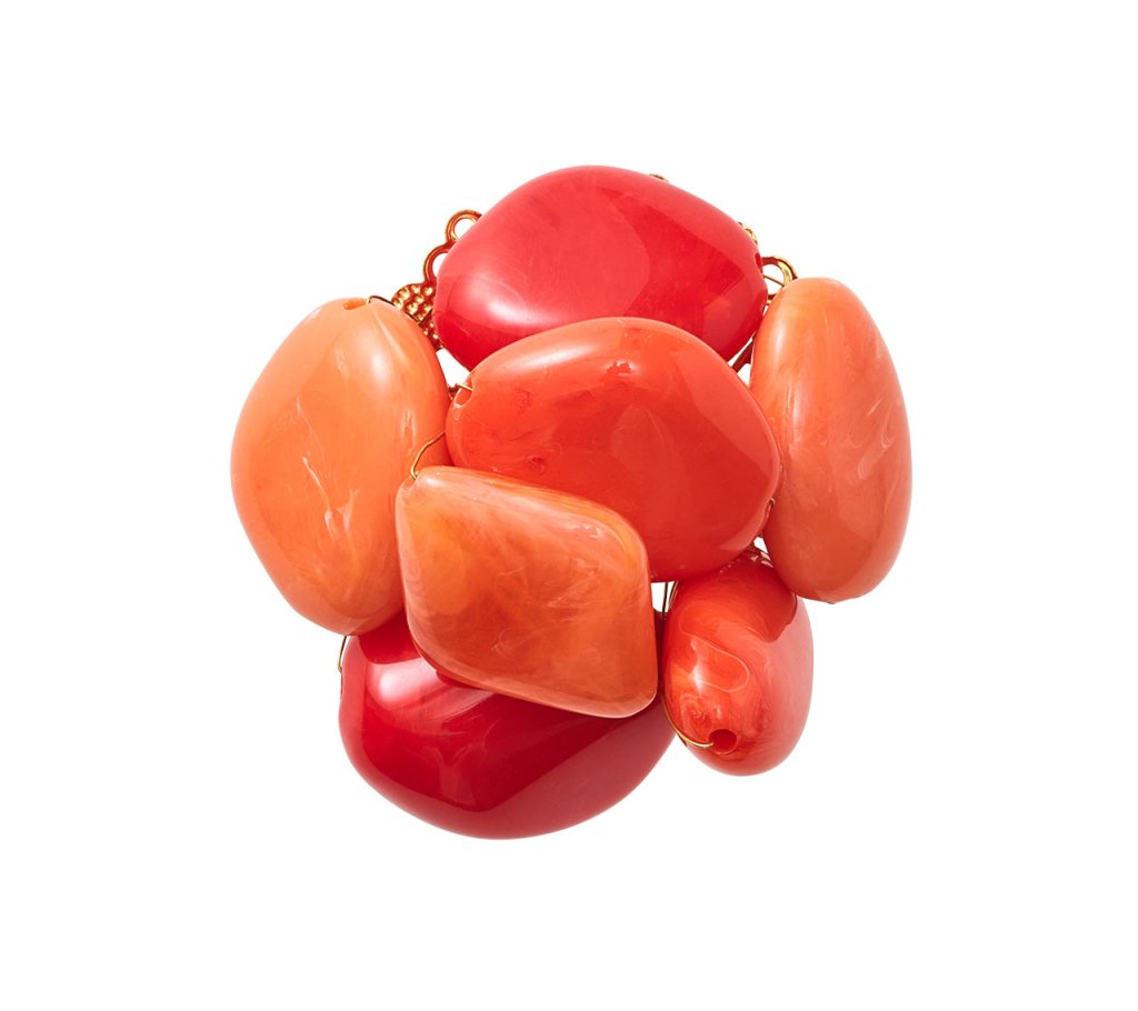 Kim Seybert, Inc.Sea Stone Napkin Ring in Orange, Set of 4Napkin Rings