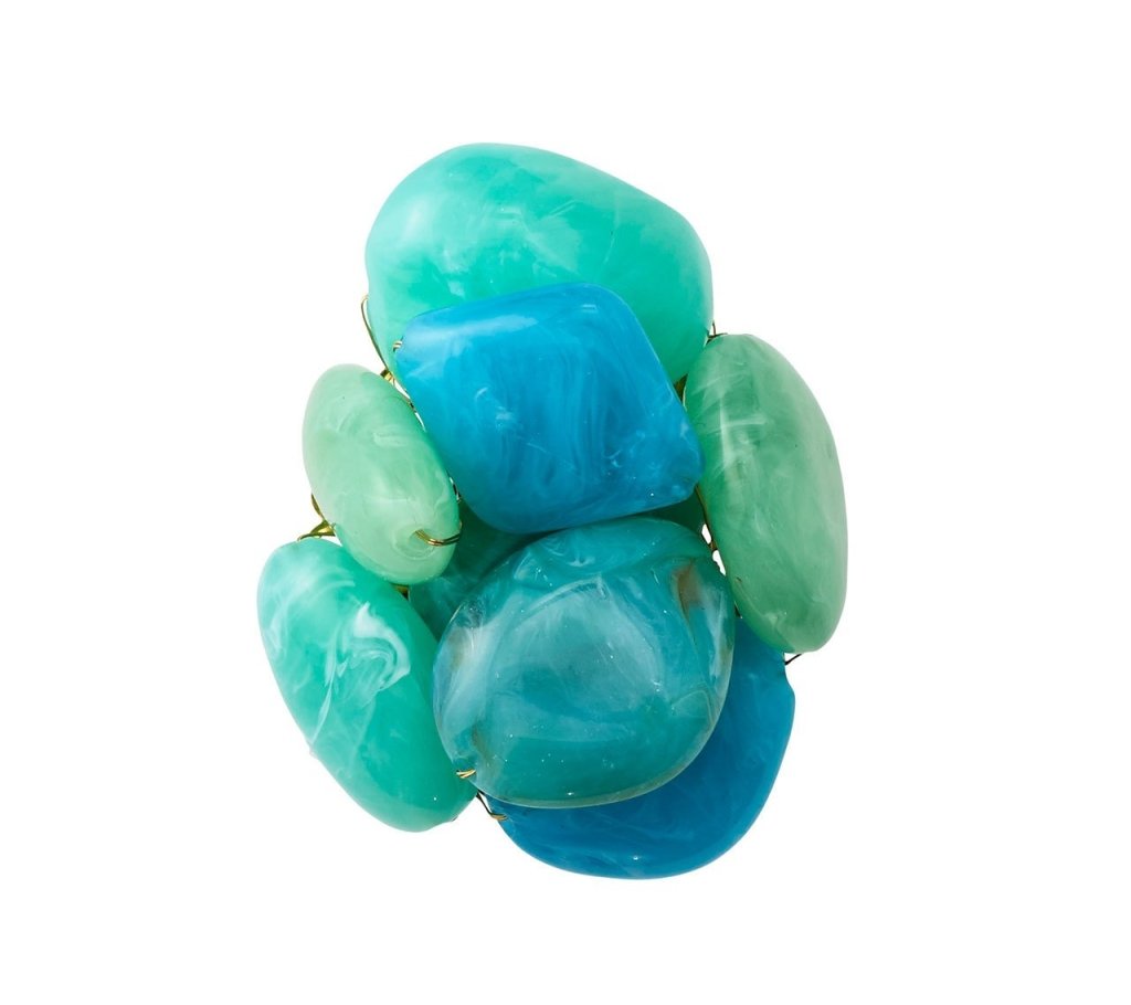 Kim Seybert, Inc.Sea Stone Napkin Ring in Seafoam, Set of 4Napkin Rings