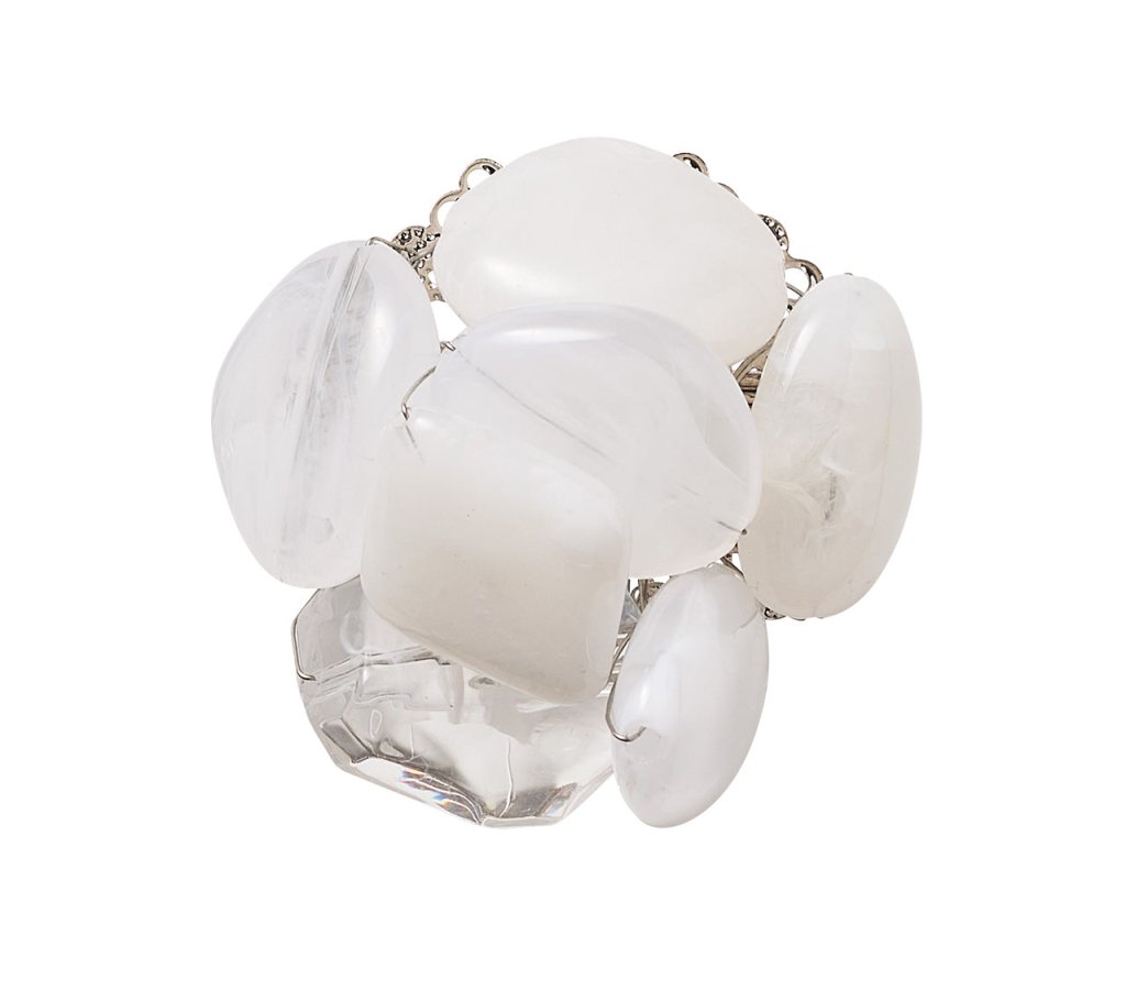 Kim Seybert, Inc.Sea Stone Napkin Ring in White, Set of 4Napkin Rings