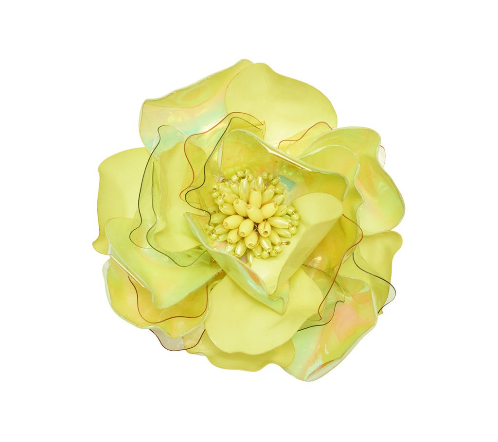 Kim Seybert, Inc.Gardenia Napkin Ring in Citron, Set of 4Napkin Rings