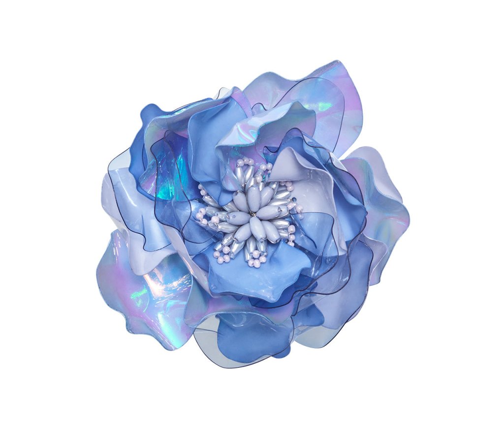 Kim Seybert, Inc.Gardenia Napkin Ring in Periwinkle, Set of 4Napkin Rings
