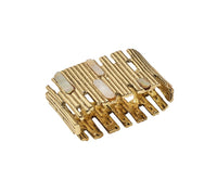 Matrix Napkin Ring in Gold, Set of 4