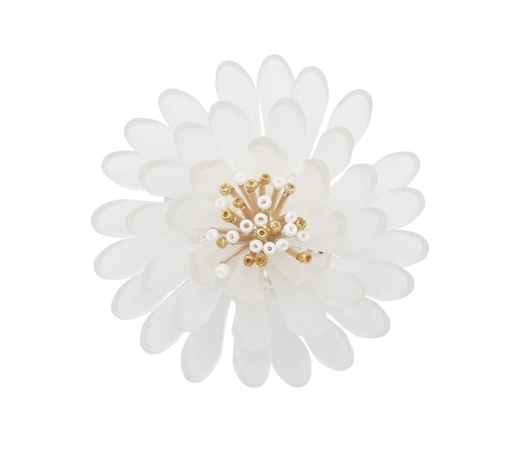 Kim Seybert, Inc.Cosmos Napkin Ring in White & Gold, Set of 4 in a Gift BoxNapkin Rings