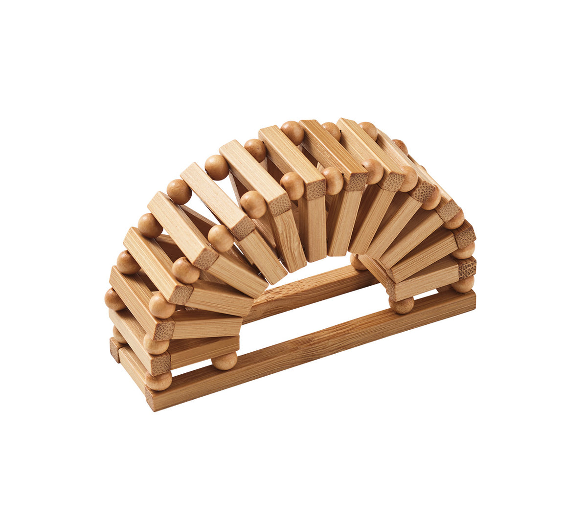 Spoke Napkin Ring in Natural, Set of 4