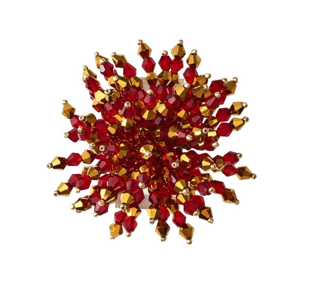 Kim Seybert, Inc.Brilliant Napkin Ring in Red, Set of 4Napkin Rings