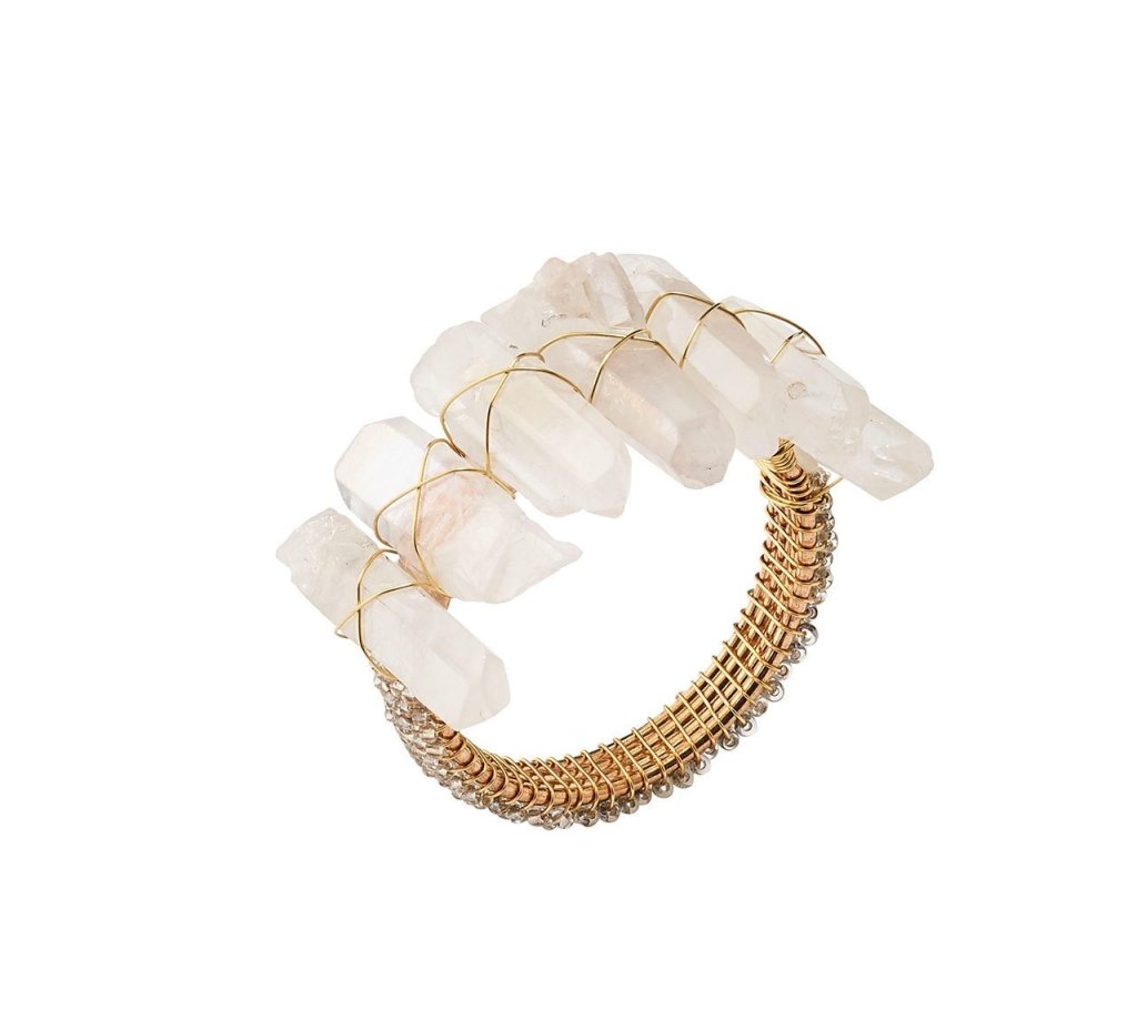 Radiant Napkin Ring in Iridescent, Set of 4