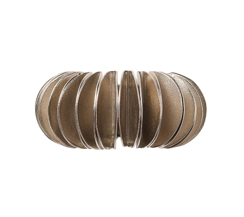 Demilune Napkin Ring in Silver, Set of 4
