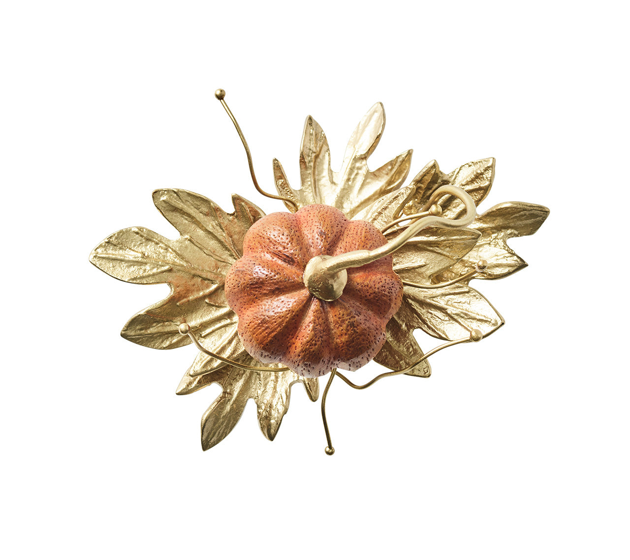 Gilded Gourd Napkin Ring in Multi, Set of 4