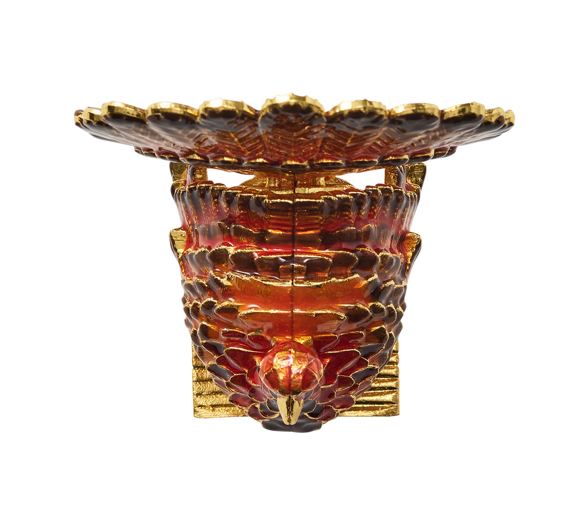 Turkey Trot Napkin Ring, Set of 4 in a Gift Box