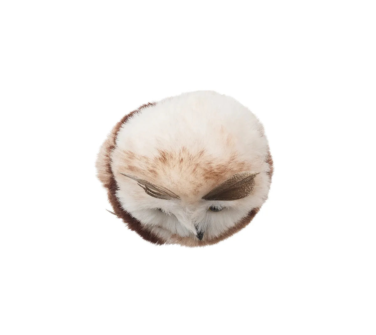 Owl Napkin Ring in White & Brown, Set of 4