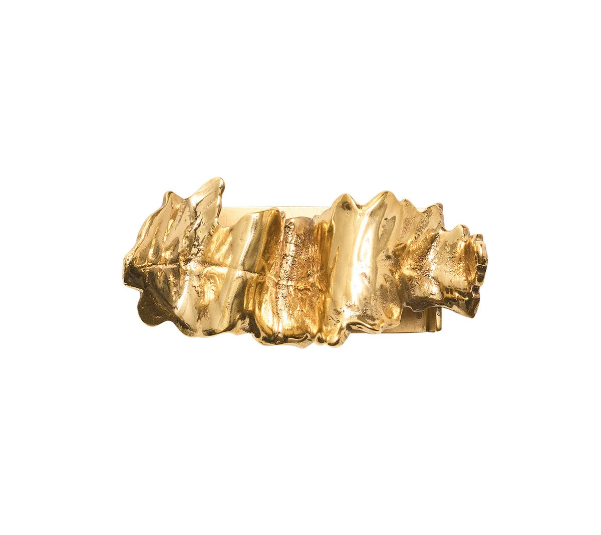 Wave Napkin Ring in Gold, Set of 4