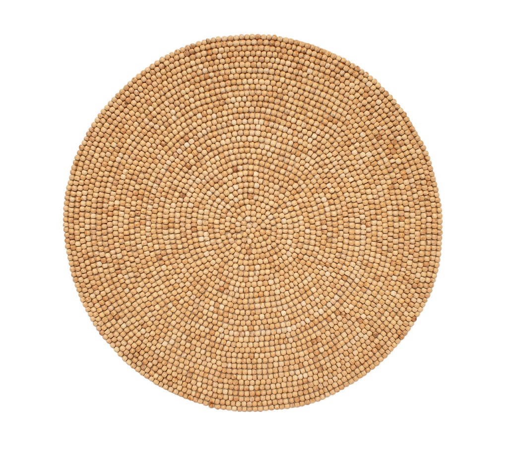 Wood Round Placemat in Natural | Kim Seybert