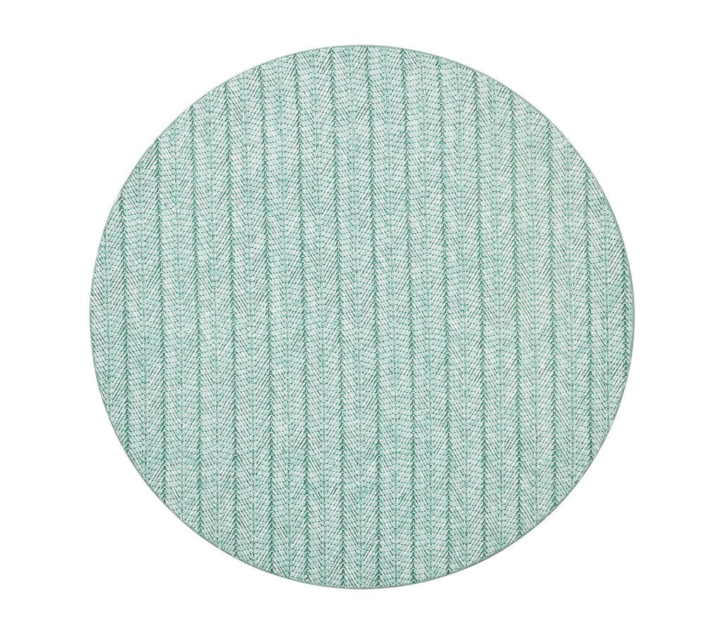 Sample: Herringbone Placemat in Seafoam
