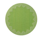 Dream Weaver Placemat in Green & White, Set of 4