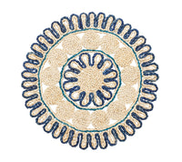 Casbah Placemat in Natural & Blue