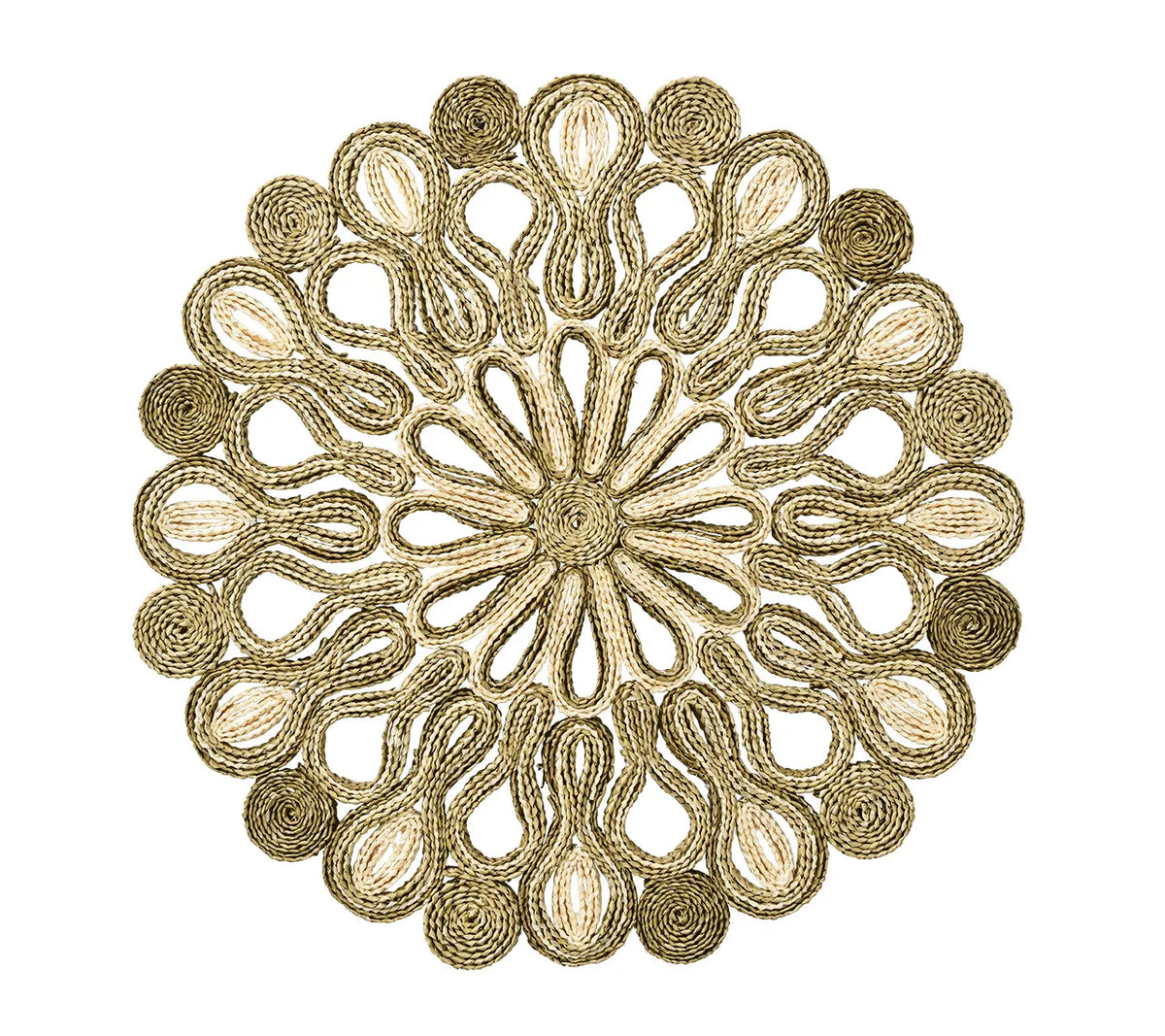 Marisol Placemat in Ivory & Sage, Set of 4