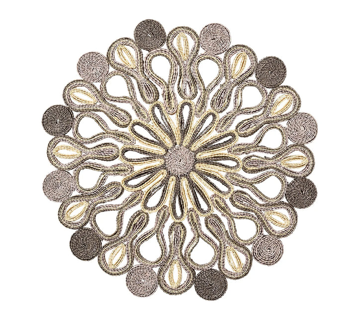 Marisol Placemat in Natural & Gray, Set of 4