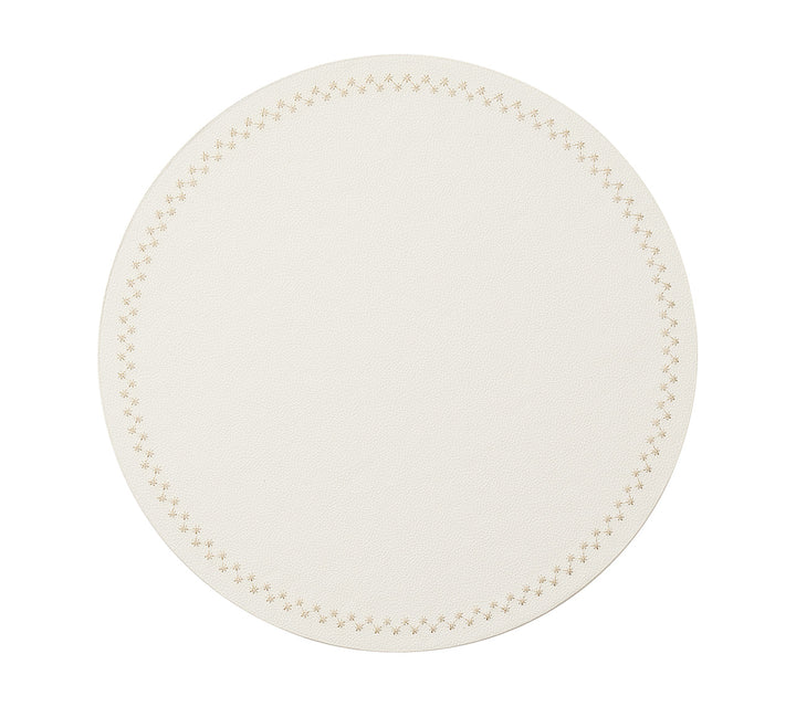 Starry Night Placemat in White & Gold, Set of 4
