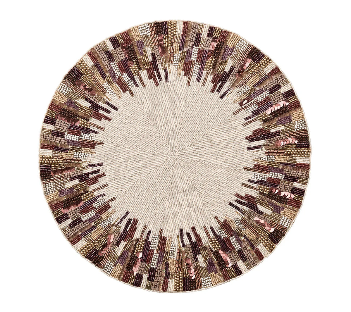 Diadem Placemat in Brown & Multi, Set of 2