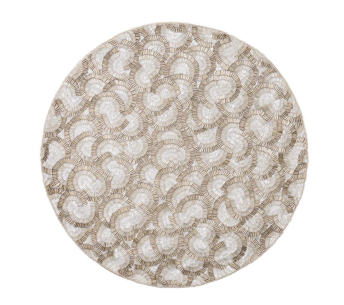 Lune Placemat in Silver, Set of 2