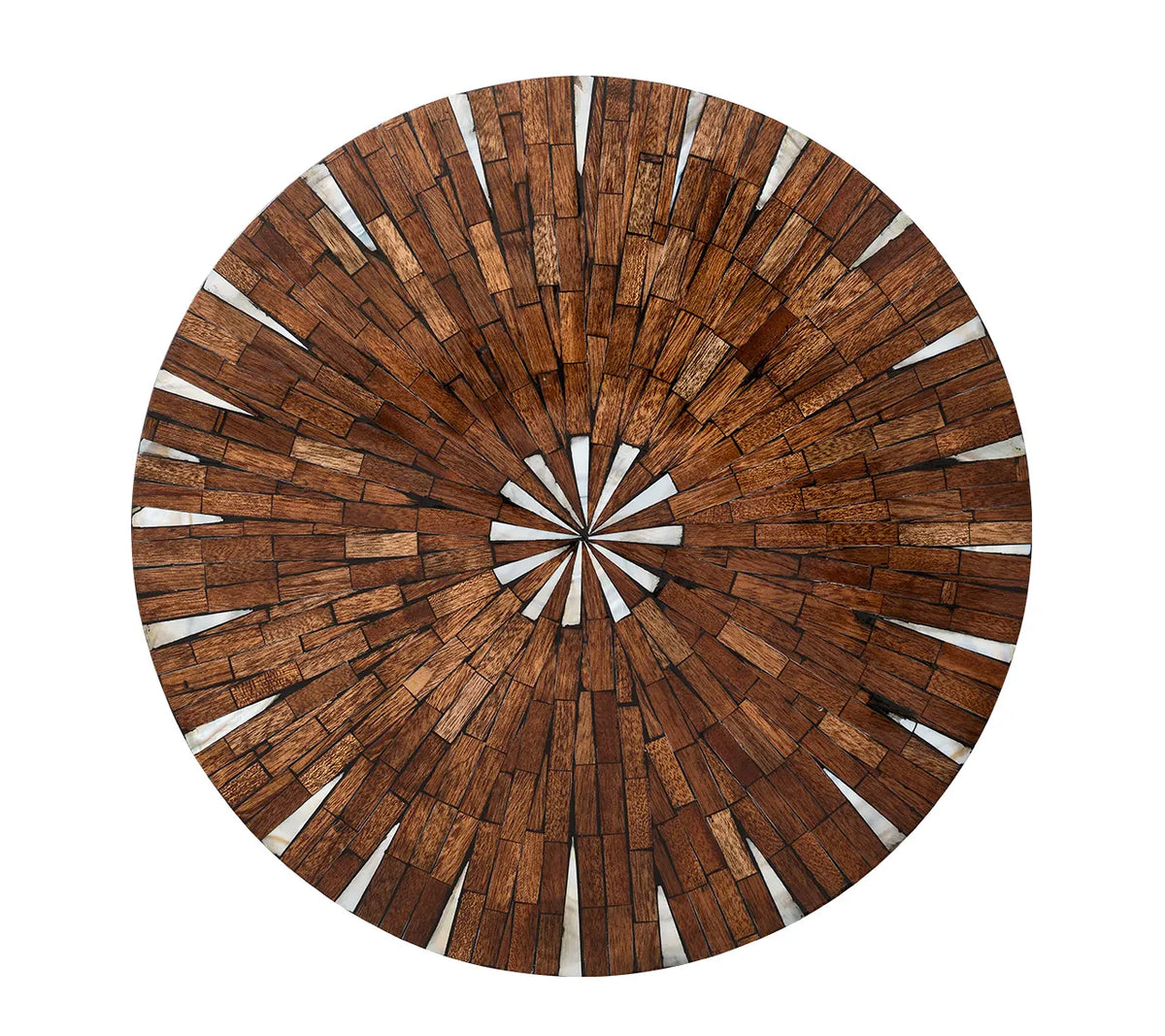 Halo Placemat in Brown & White, Set of 4