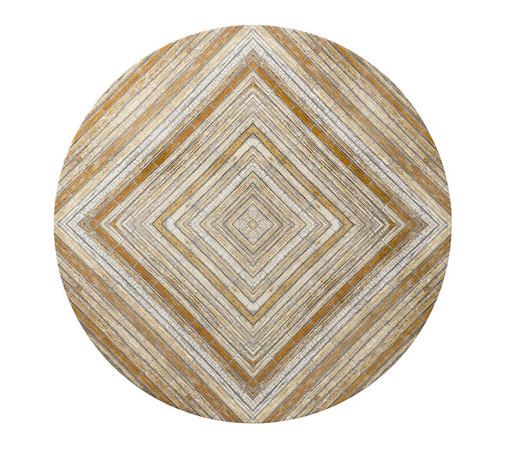 Russet Placemat in Gold & Silver, Set of 4