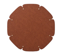 Divot Placemat in Brown, Set of 4