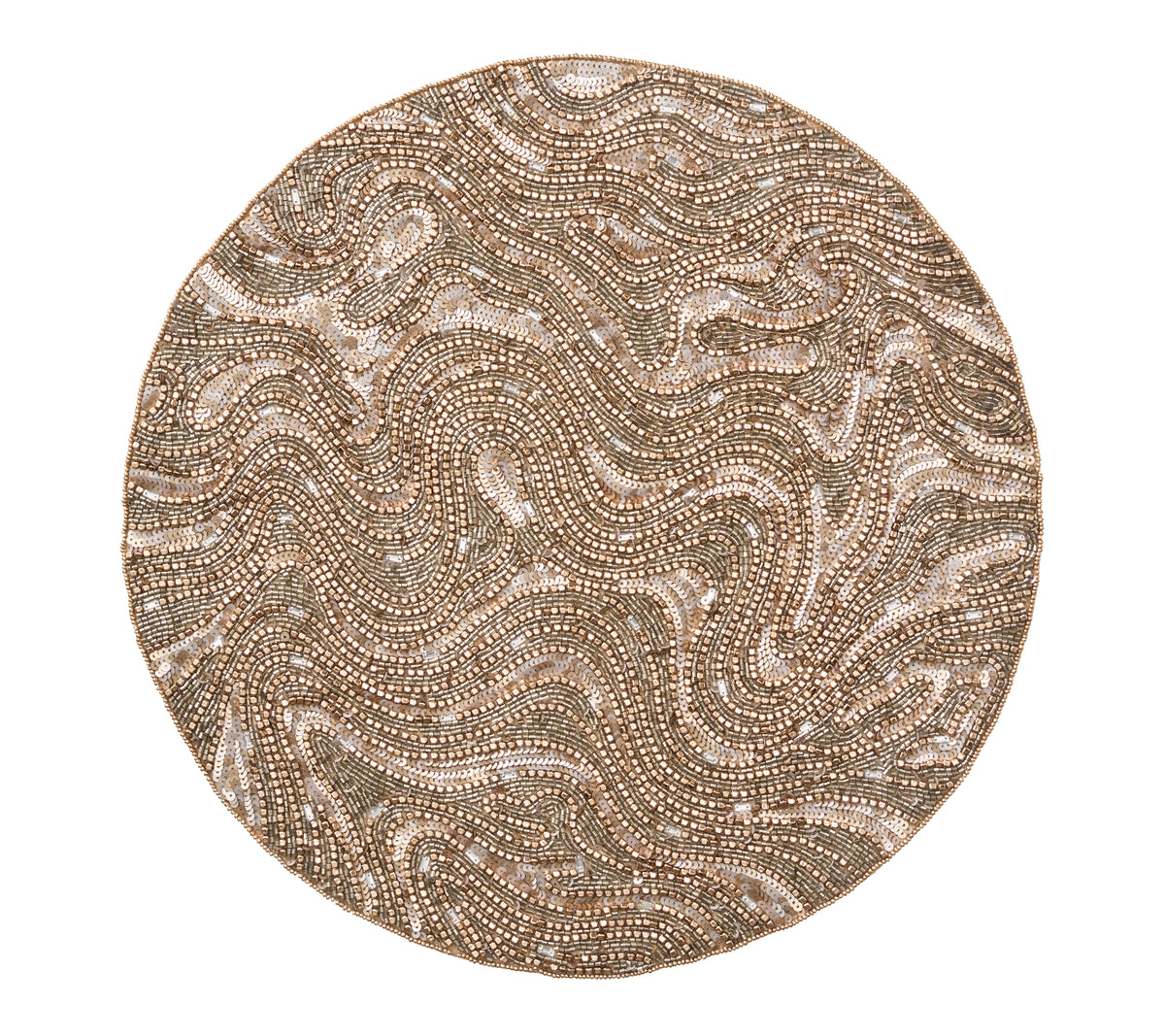 Sample: Luster Placemat in Gold & Silver