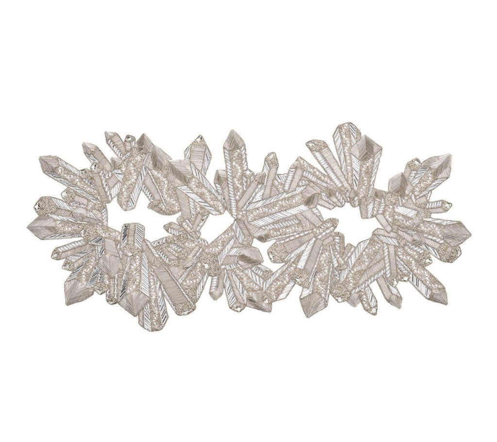 Kim Seybert, Inc.Zenith Runner in Crystal & SilverTable Runners