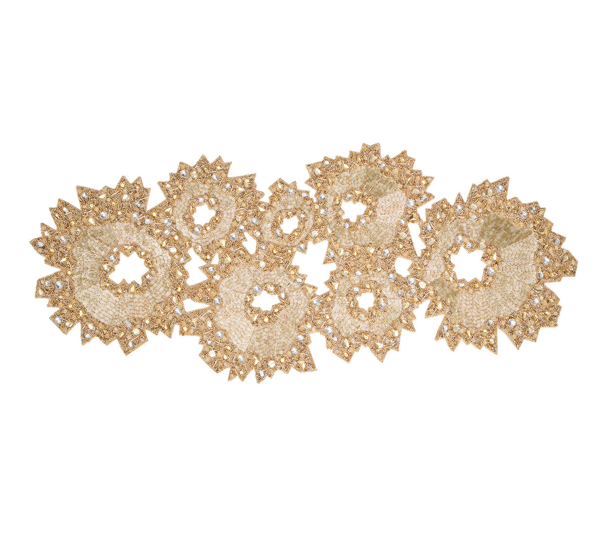 Aurelia Runner in Champagne & Crystal