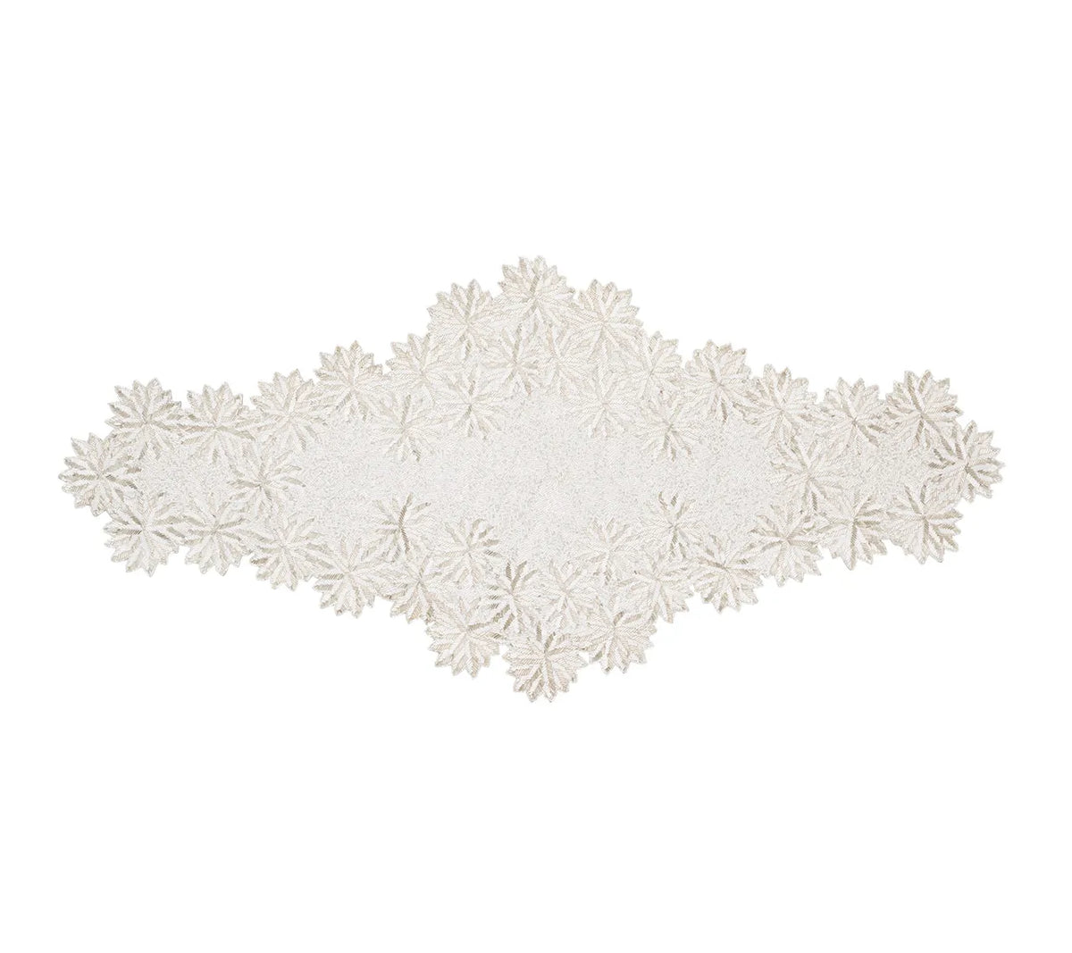 Winter Lace Runner in Silver & Crystal