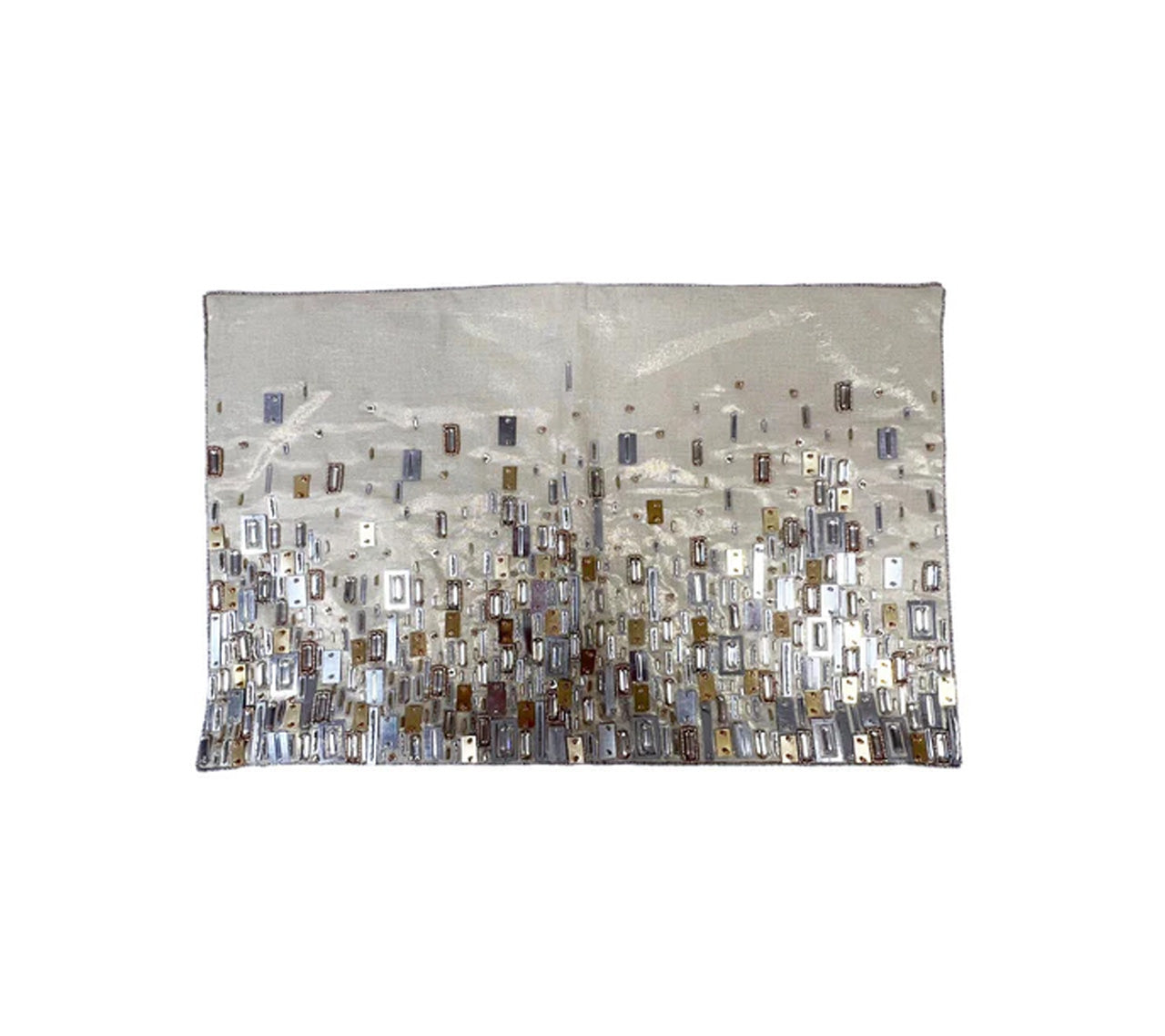 Sample: Reflections Pillowcase in Silver & Gold